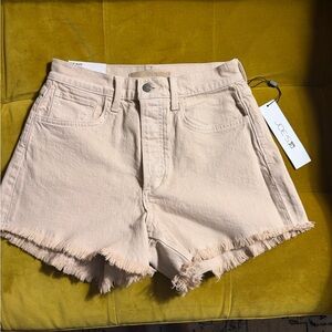 Joe's Jeans Women's Tan Frayed Jean Shorts